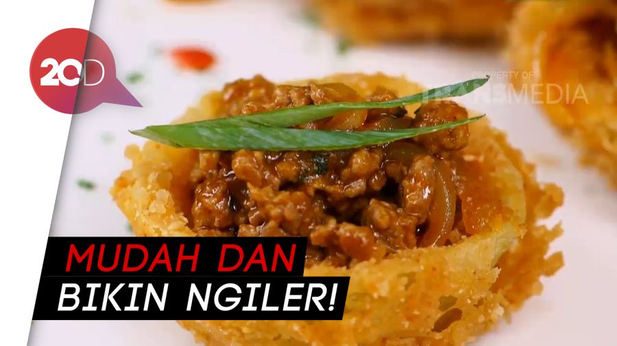 Begini Cara Masak Onion Ring Canape