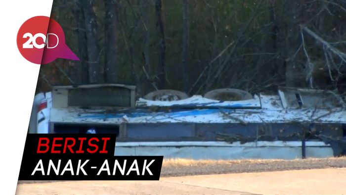 Bus di Arkansas Terguling, 45 Anak Terluka dan 1 Tewas