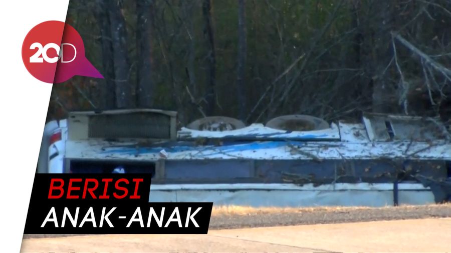 Bus di Arkansas Terguling, 45 Anak Terluka dan 1 Tewas