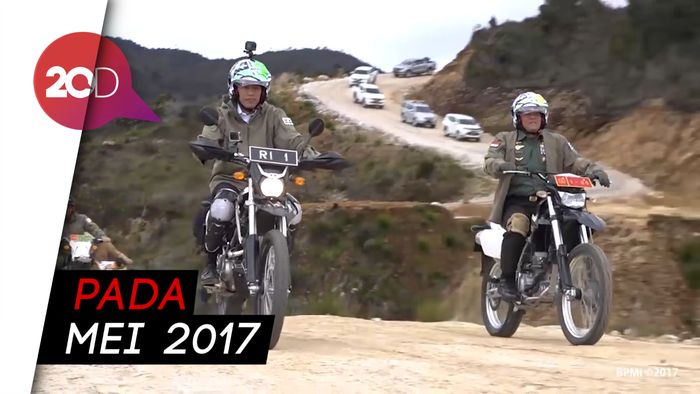 Naik Motor Trail, Jokowi Pernah Lewati Lokasi Penembakan di Papua 