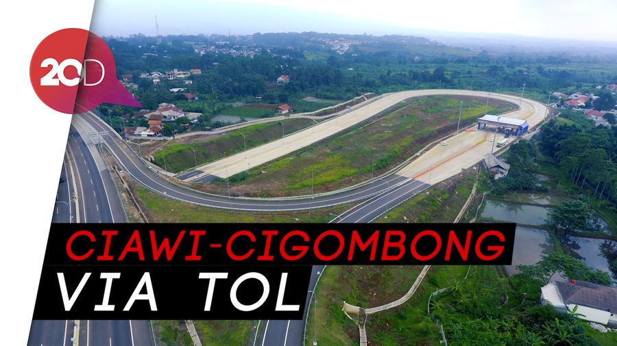 Penampakan dari Udara Tol Bocimi yang Baru Diresmikan Jokowi