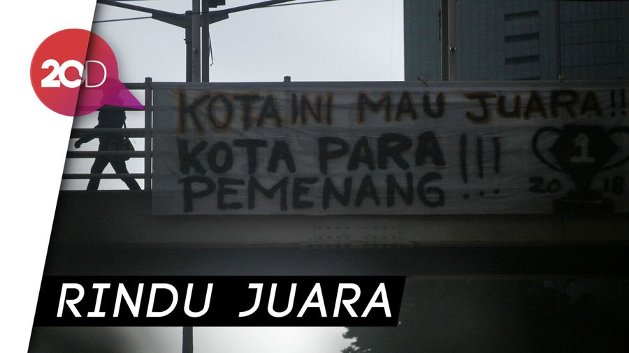 Spanduk Dukungan untuk Persija Jakarta  
