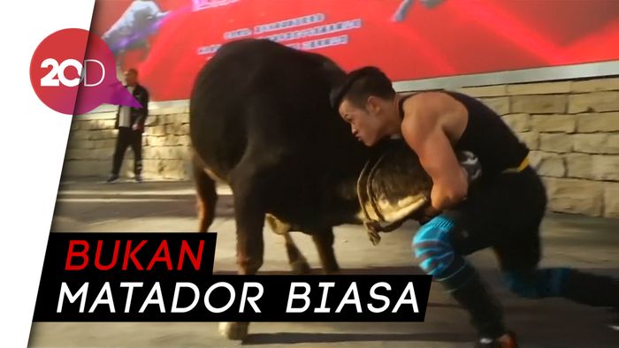 Petarung Kungfu Versus Banteng, Siapa Menang?