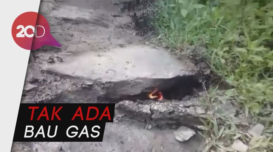 Heboh Api Muncul dari Retakan Tanah di Banjarnegara