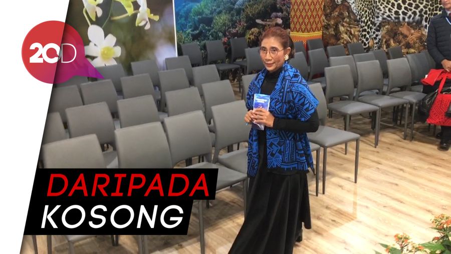Menteri Susi Mendadak Jaga Paviliun Indonesia di Polandia