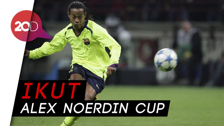 Wow, Ronaldinho akan Ikut Alex Noerdin Cup di Palembang