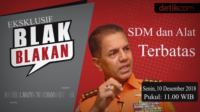 Tonton Blak Blakan Kabasarnas M Syaugi soal Minimnya Alat dan SDM
