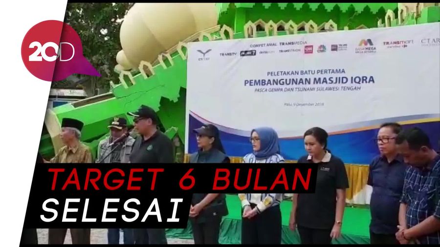 9 Sekolah & 3 Masjid di Sulteng Dibangun via Dompet Amal Transmedia