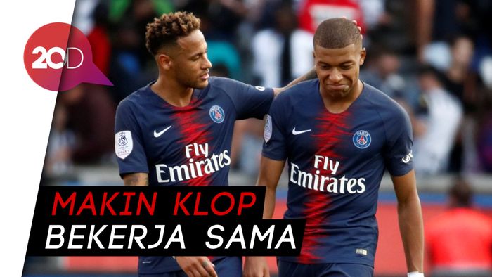 Mbappe Kian Happy Main Bareng Neymar