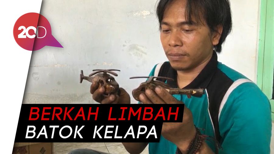 Pemuda Mojokerto Bisa Sulap Batok Kelapa jadi Helikopter