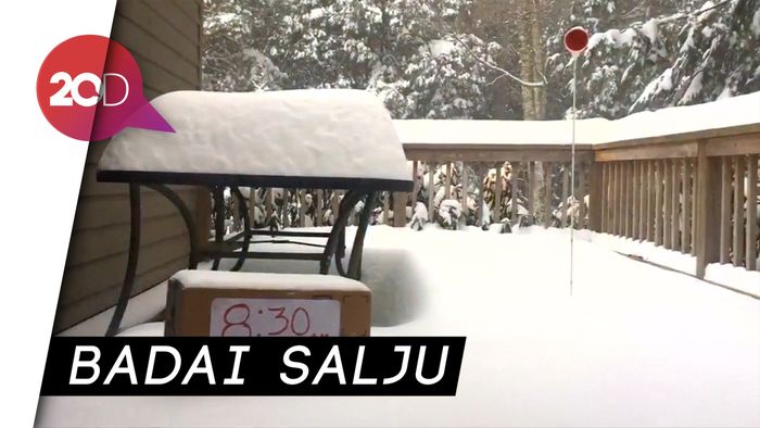Amerika Serikat Tertimbun Salju Tebal