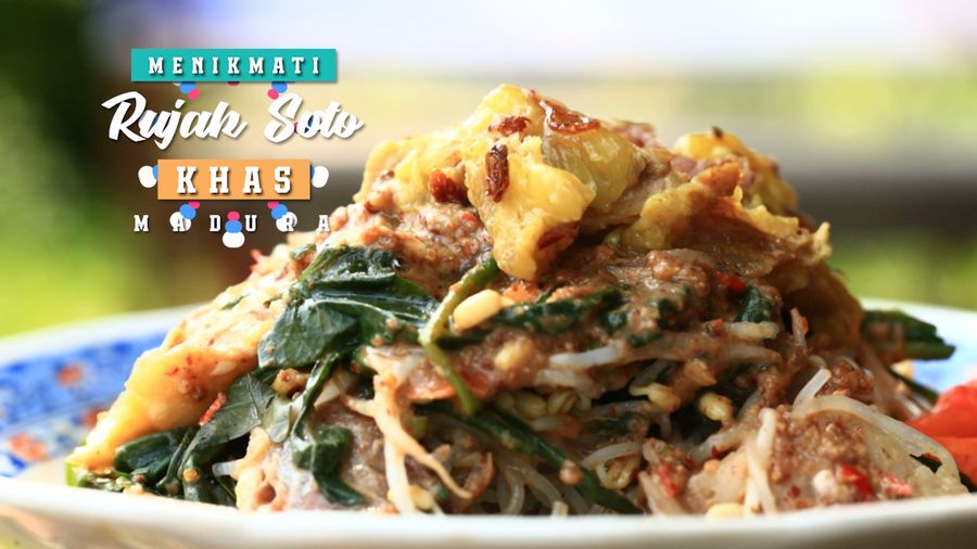 Rujak Soto, Sensasi Kombinasi Rujak Petis dan Soto, Madura