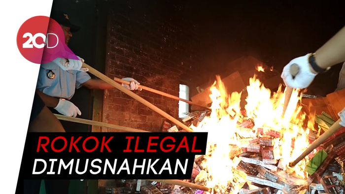 Bea Cukai Blitar Musnahkan Rokok Ilegal Senilai Ratusan Juta