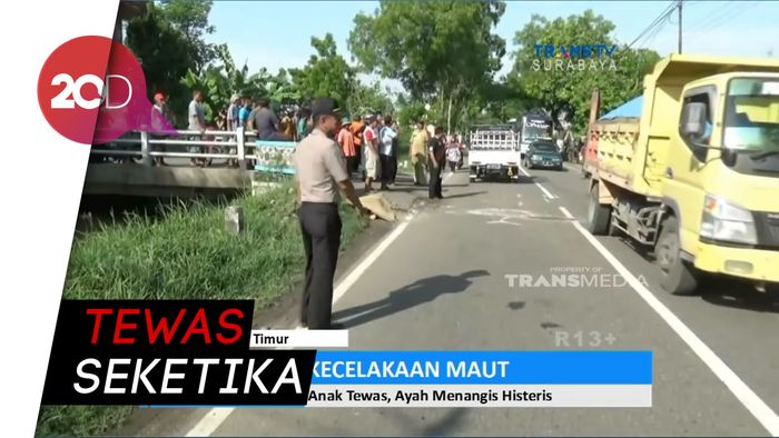 Pemuda Tewas Kecelakaan Motor, Sang Ayah Histeris