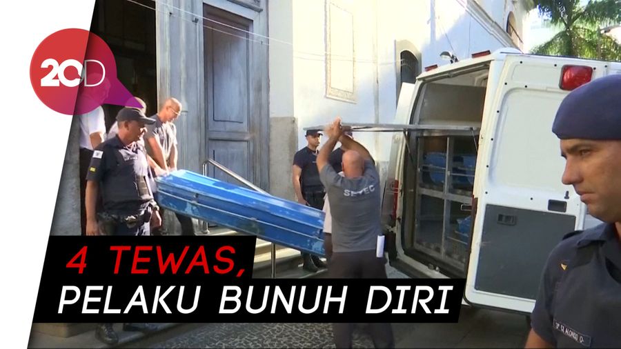 Detik-detik Menegangkan Penembakan di Gereja Brasil