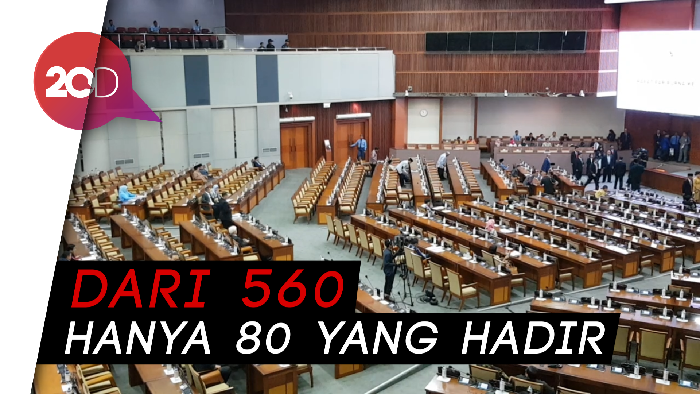Duh! Banyak Anggota DPR Bolos Rapat Paripurna