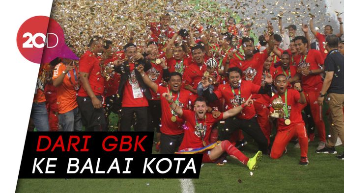 Jadi Juara, Persija akan Konvoi ke Balai Kota Sabtu Pagi