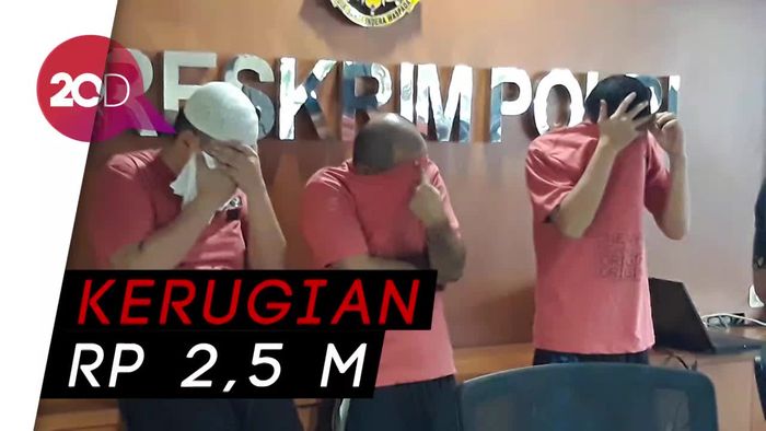 Tiga Pelaku Pemalsu Kartu Kredit Dibekuk Polisi
