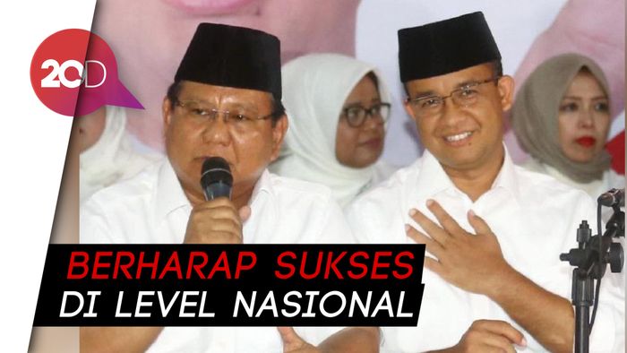 Anies Harap Kemenangannya di Pilgub DKI Menular ke Prabowo-Sandi