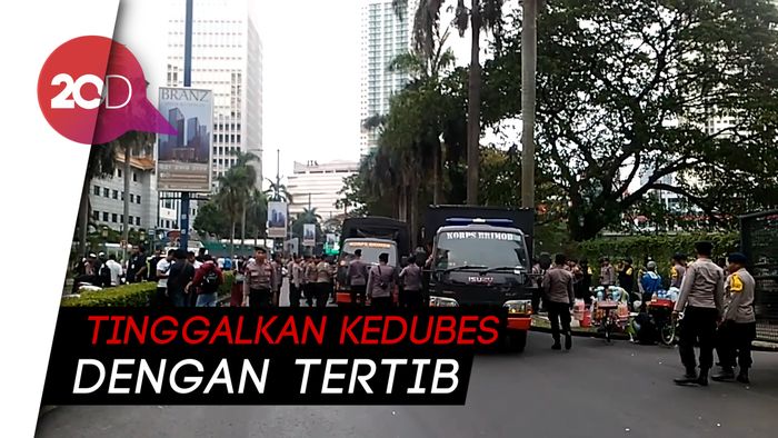 Massa Aksi Bela Uighur Bubarkan Diri dengan Tertib