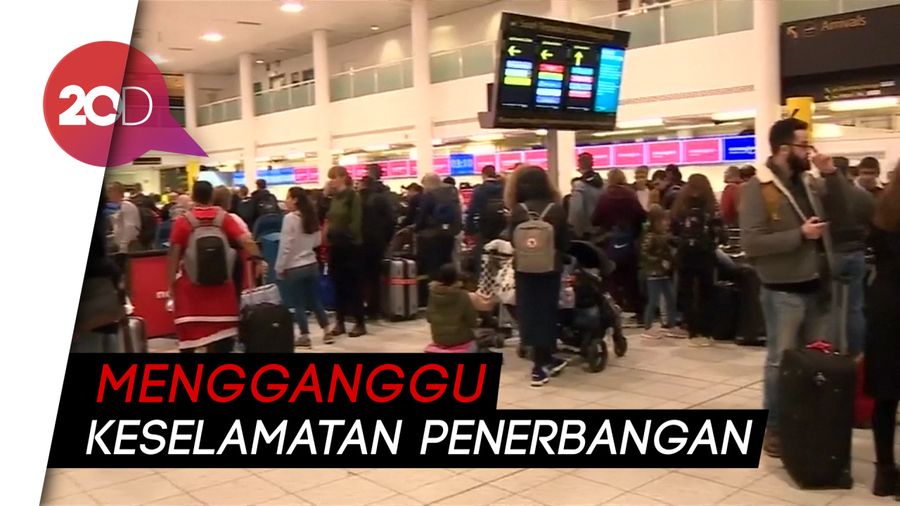 Penerbangan di London Dibatalkan Gara-gara Drone Liar