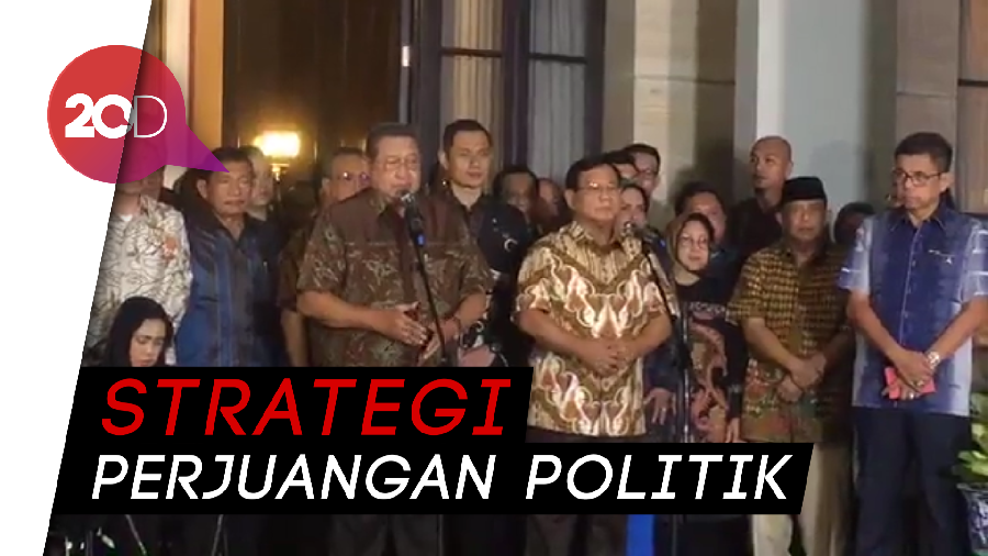 Pertemuan Prabowo - SBY Bahas Strategi Pemenangan