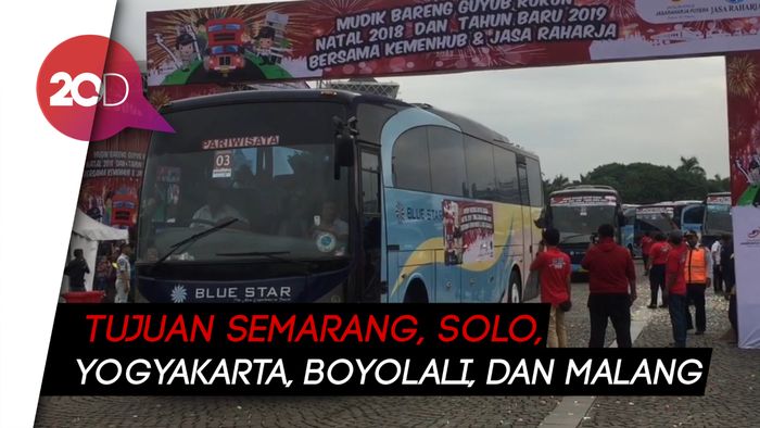 Kemenhub Berangkatkan 50 Bus Mudik Gratis Nataru