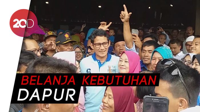 Di Magetan, Sandi ke Pasar hingga Diserbu Emak-emak