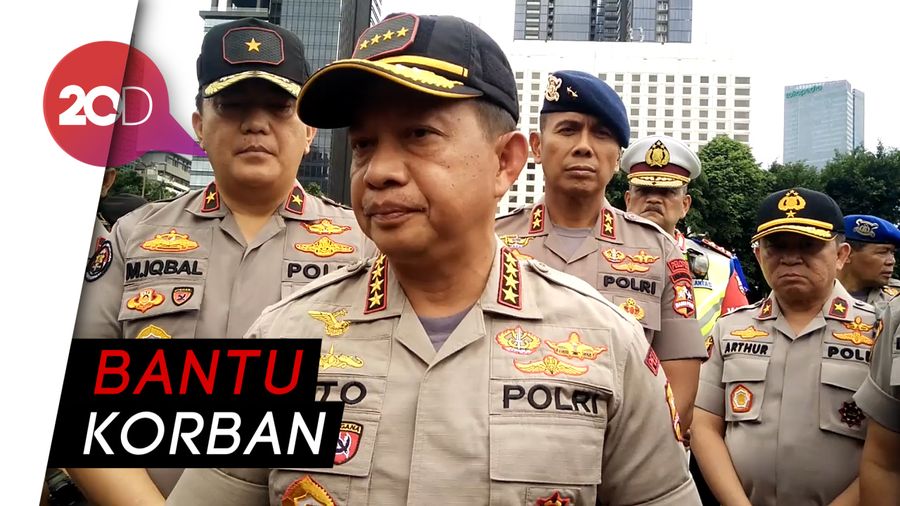 Fokuskan Proses Evakuasi Korban, Kapolri Tinjau Lokasi Tsunami