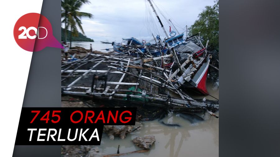Korban Tewas Tsunami Banten-Lampung Capai 168 Orang