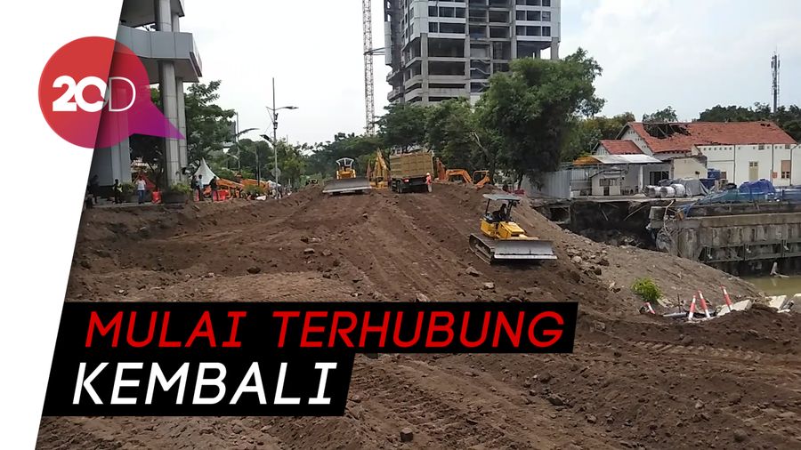 Kondisi 4 Hari Pemulihan Jalan Gubeng 