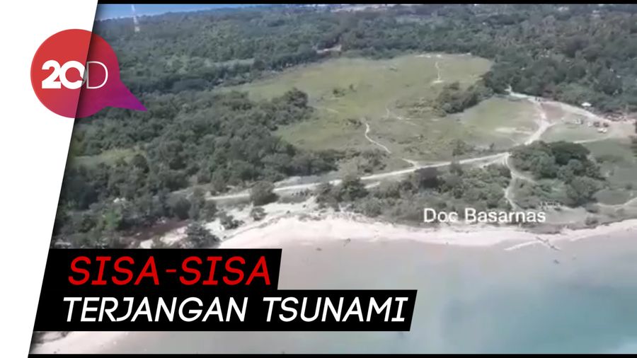 Pantauan Udara Pantai Tanjung Lesung Usai Disapu Tsunami