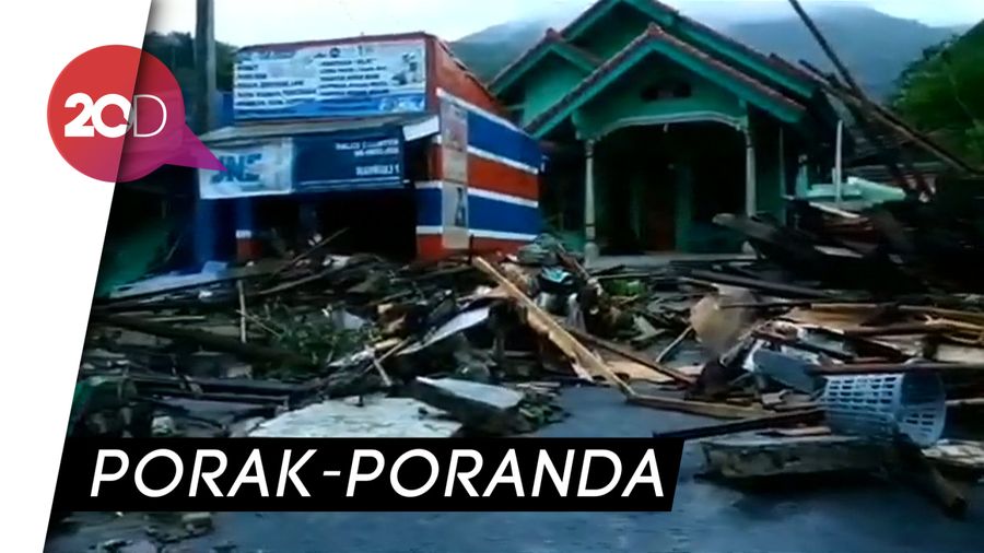 Potret Kerusakan Desa Waymuli Lampung Diterjang Tsunami