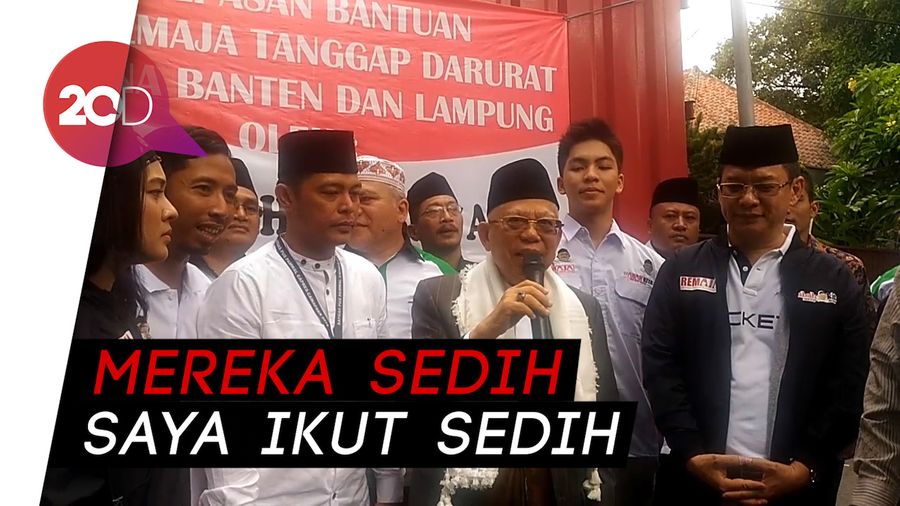 Prihatin Korban Tsunami, Maruf Amin: Saya Orang Banten