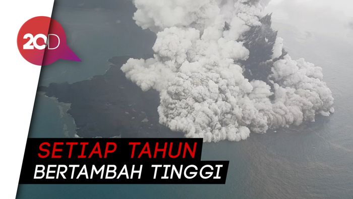 BNPB: Gunung Anak Krakatau Masih Pertumbuhan