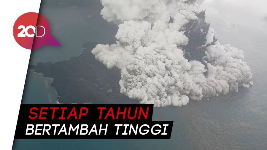 BNPB: Gunung Anak Krakatau Masih Pertumbuhan