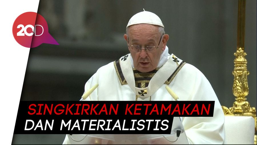 Misa Natal, Paus Fransiskus Ajak Manusia Hidup Sederhana