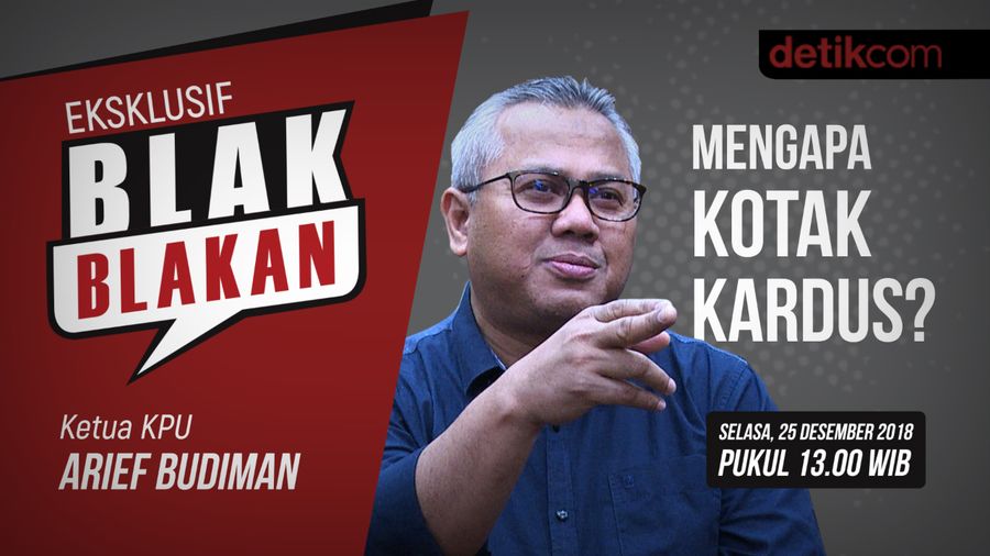 Tonton Blak blakan Ketua KPU, Mengapa Kotak Suara Kardus?