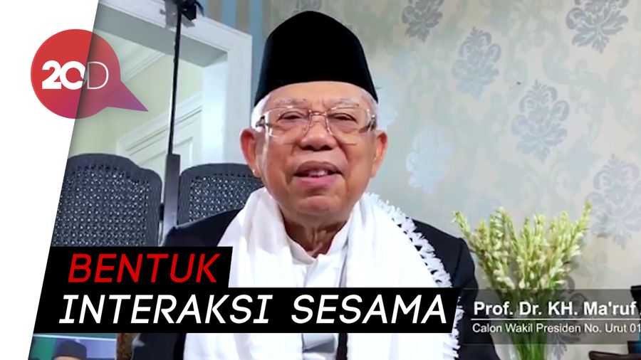 Updated! Video Lengkap Ucapan Natal Tahun Baru Maruf Amin