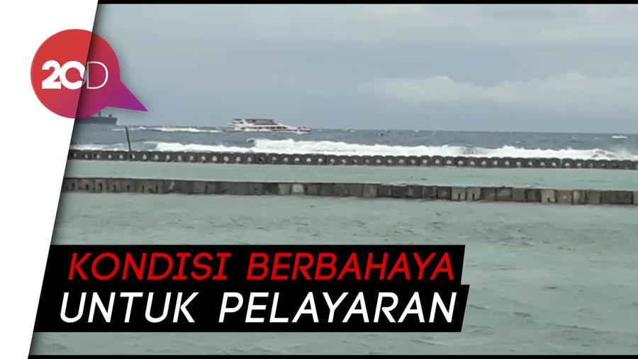 Gelombang Tinggi di Kepulauan Seribu, Banyak Kapal Bersandar