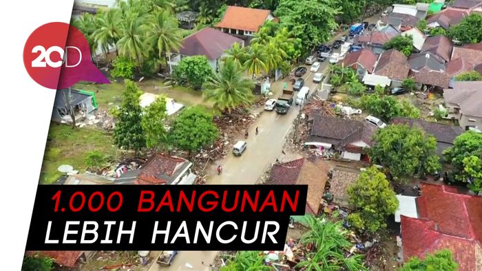  Melihat dari Udara Dampak Kerusakan Tsunami Banten