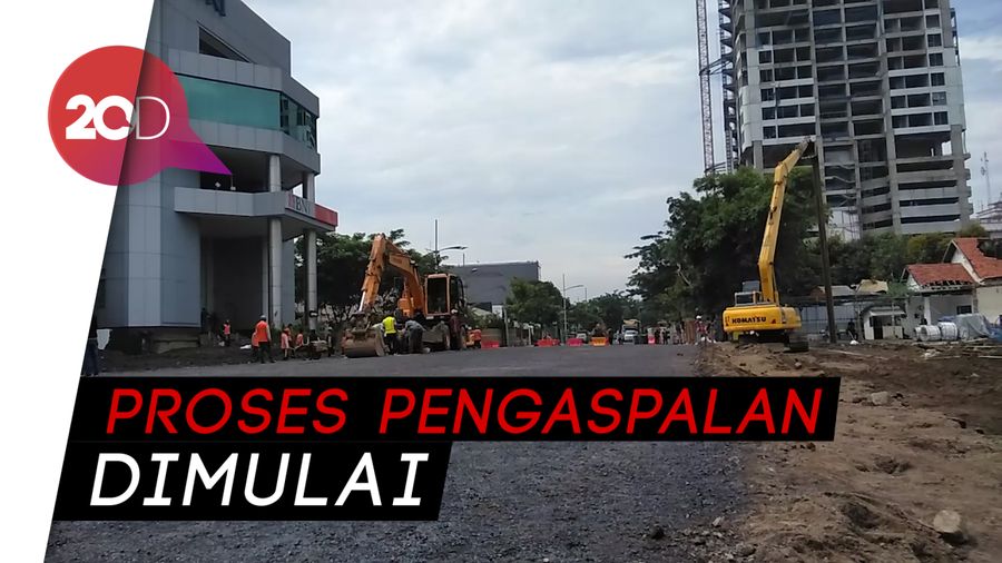 Sepekan Pascaambles, Jalan Gubeng Kembali Mulus 