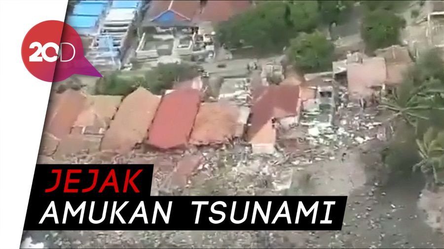 Dahsyatnya  Kerusakan Akibat Tsunami di Lampung Selatan