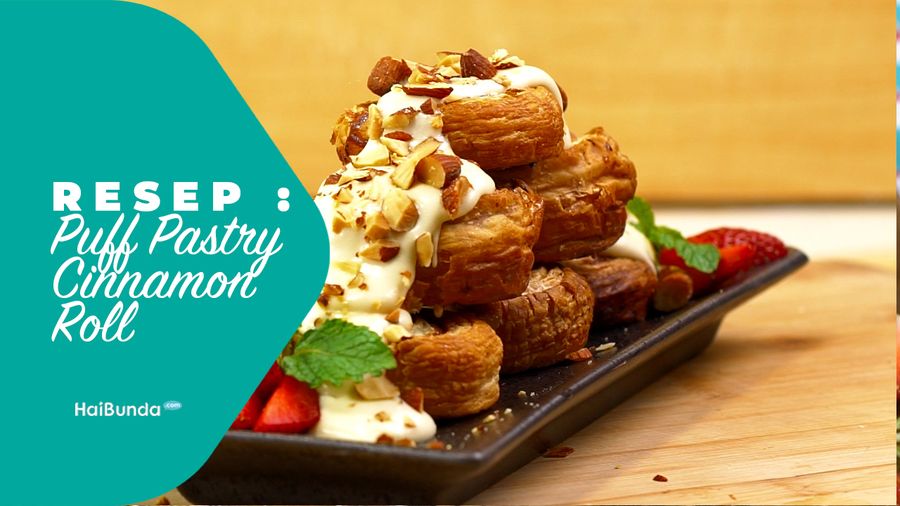 Resep Puff Pastry Cinnamon Roll