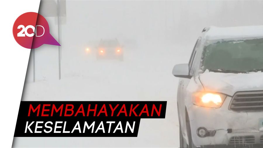 Gara-gara Badai Salju, 1.000 Lebih Penerbangan di AS Dibatalkan