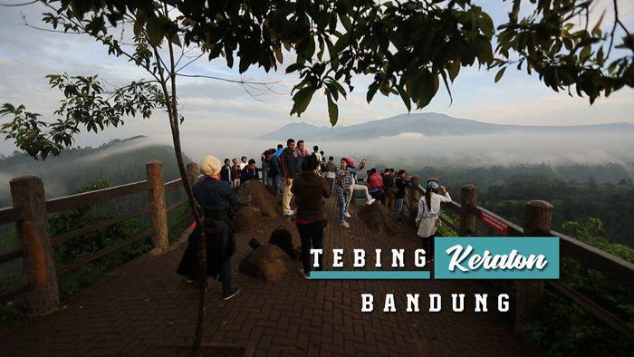 Indahnya Pemandangan Kota Bandung dari Tebing Keraton
