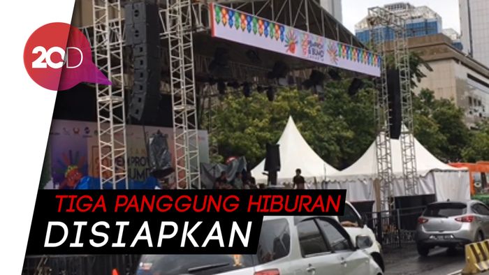 Intip Persiapan Car Free Night di Sudirman-Thamrin, Yuk!