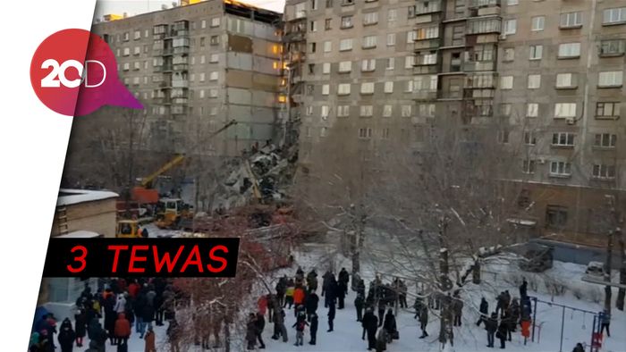 Ledakan di Apartemen Rusia Saat Penghuni Sedang Terlelap 