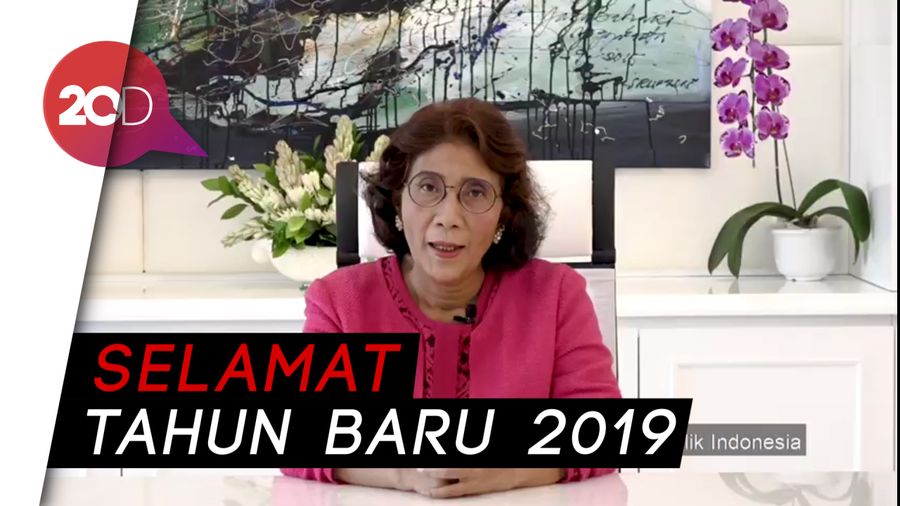 Menteri Susi Ucapkan Selamat Tahun Baru 2019 