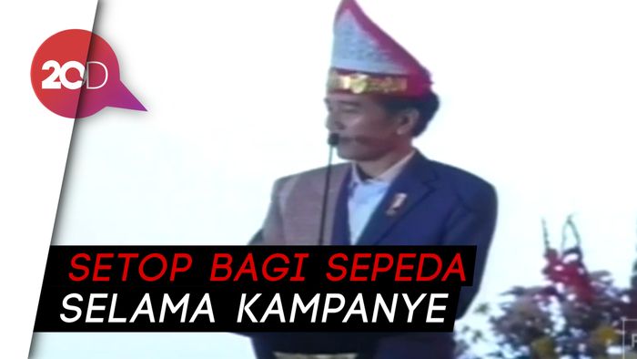 Warga Medan Minta Sepeda, Kelakar Jokowi: Beli Sendiri
